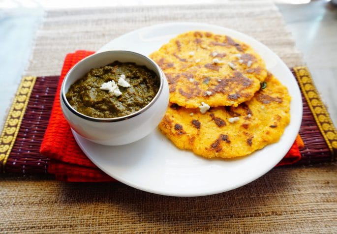Makki Ki Roti And Sag