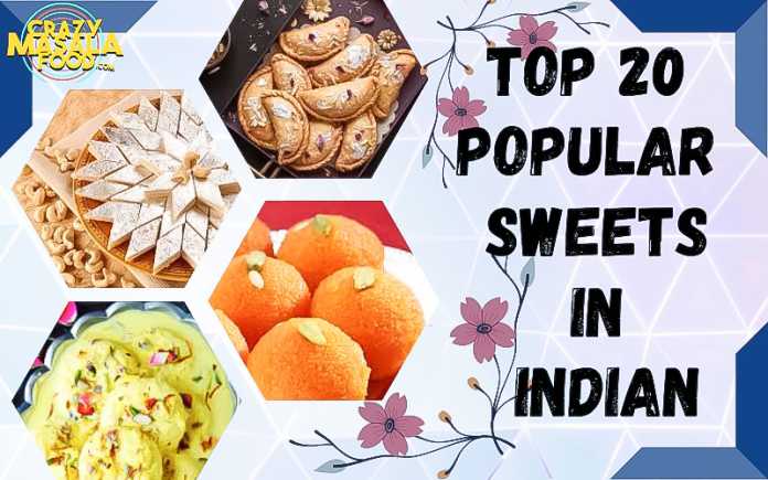 top 20 popular sweets in india