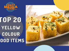 Top 20 Yellow Colour Food Items