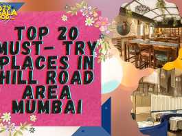 top 20 must try place at hill road area mumbai