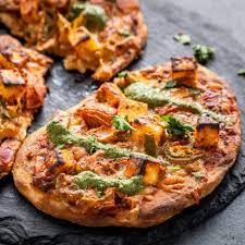 Tandoori Tikka Naan Pizza