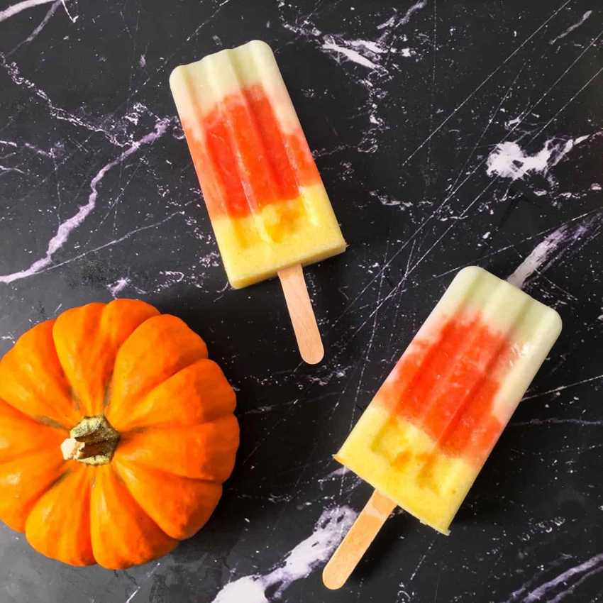 Papaya Banana Popsicles