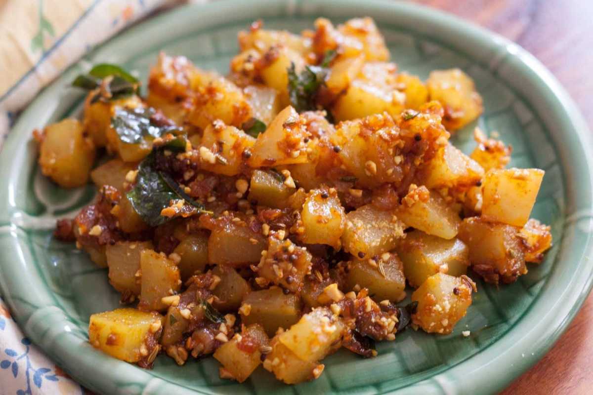Raw Papaya Dry Sabzi