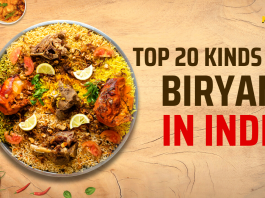 top 20 kinds of biryani in india