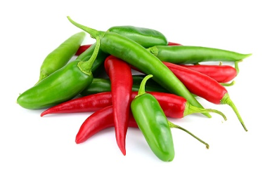 1. Green chilies