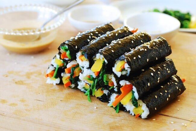 10. Mayak Gimbap – Korean Seaweed Rice Roll 10. Mayak Gimbap – Korean Seaweed Rice Roll