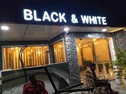 19 Black White
