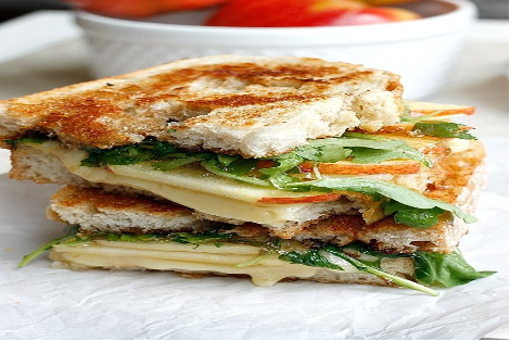 9 Vegetables And Hummus Sandwich