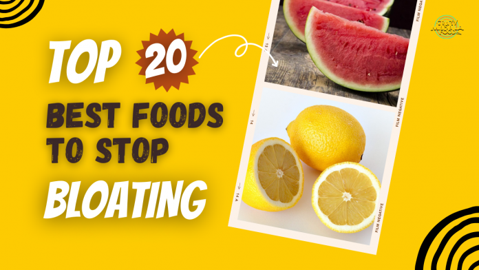 top 20 best foods to stop bloating