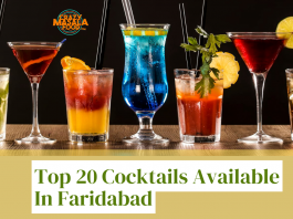 top 20 cocktails available in faridabad