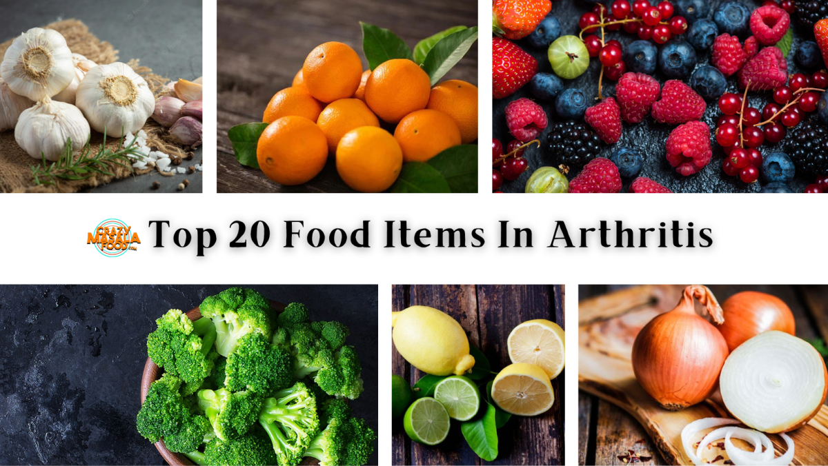 top 20 food items in arthritis