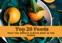 top 20 foods that you should always keep in the fridge