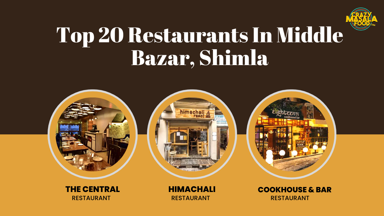 top 20 restaurants in middle bazar shimla