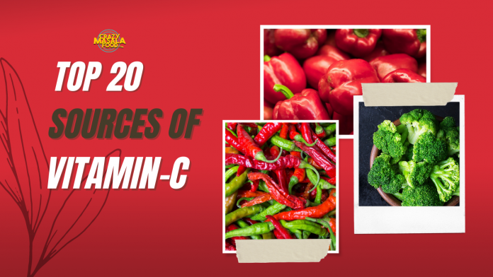 top 20 sources of vitamin c