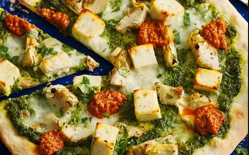 veggies on fire