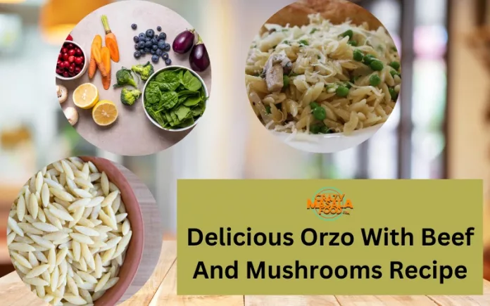 Delicious Orzo With Beef And Mushrooms Recipe