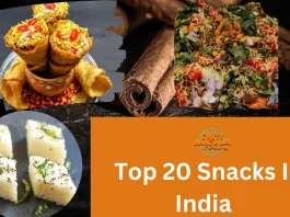 Top 20 Snacks In India  