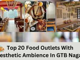 Top 20 Food Outlets With Aesthetic Ambience In GTB Nagar