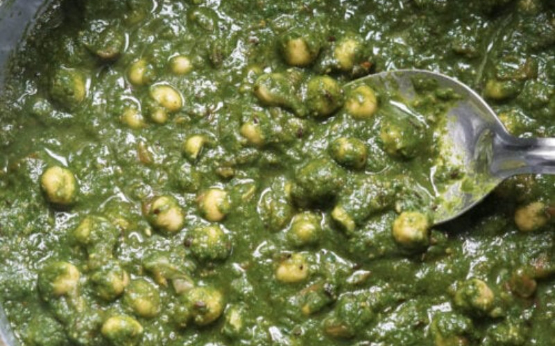 chana-saag chana-saag