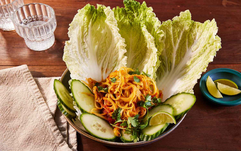 papaya-lime-chicken-salad-wraps