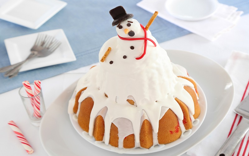 snowman-cake