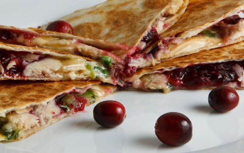 turkey-and-cranberry-quesadilla