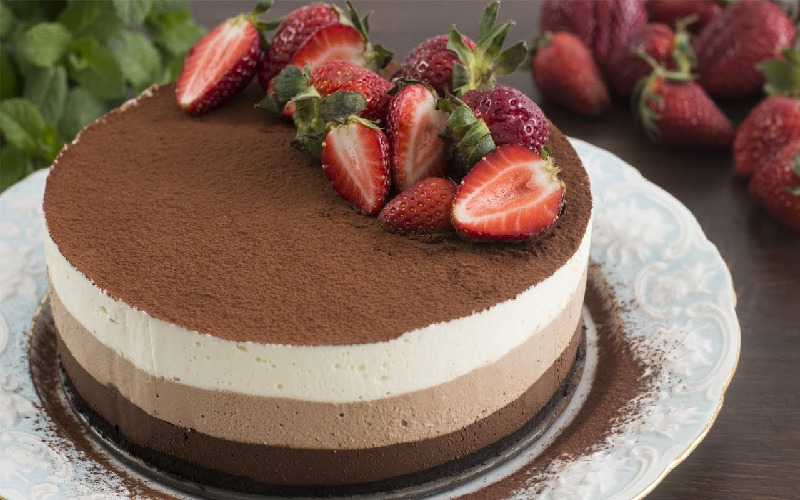 triple-chocolate-mousse-cake