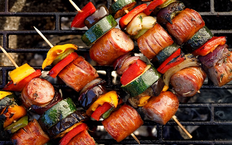 marinated-sausage-kabobs
