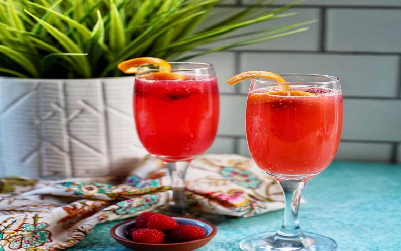 raspberry-mimosas