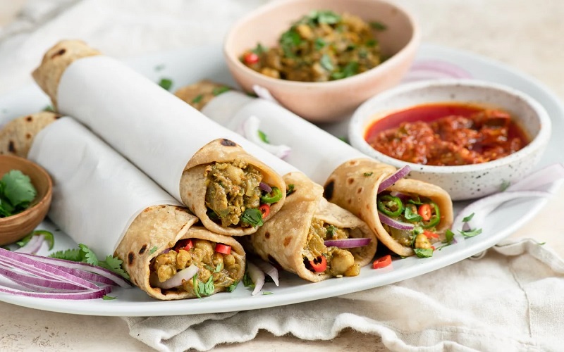 vegetable-kathi-roll