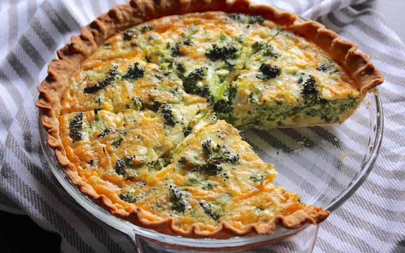 cheddar-quiche