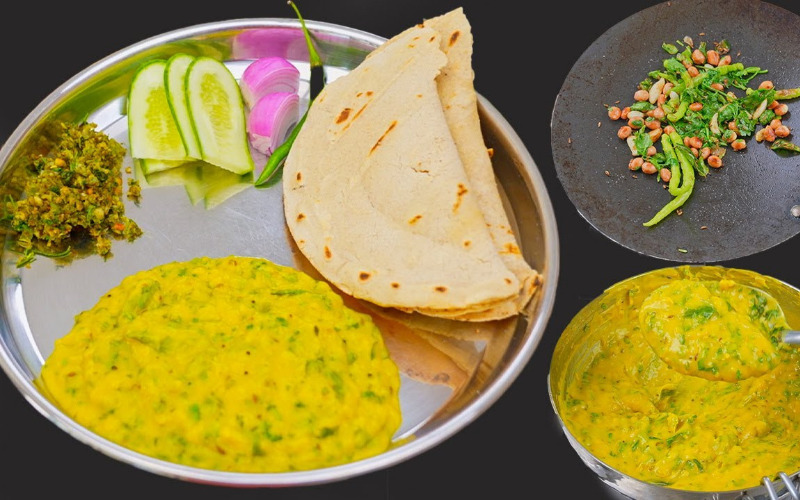 pithla-bhakri pithla-bhakri
