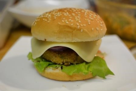 Aloo Tikki Cheese Burger At Social Junk
