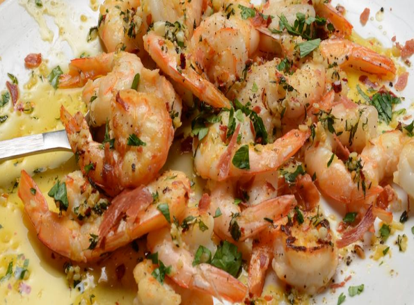 Butter-Chili-Prawns-with-garlic