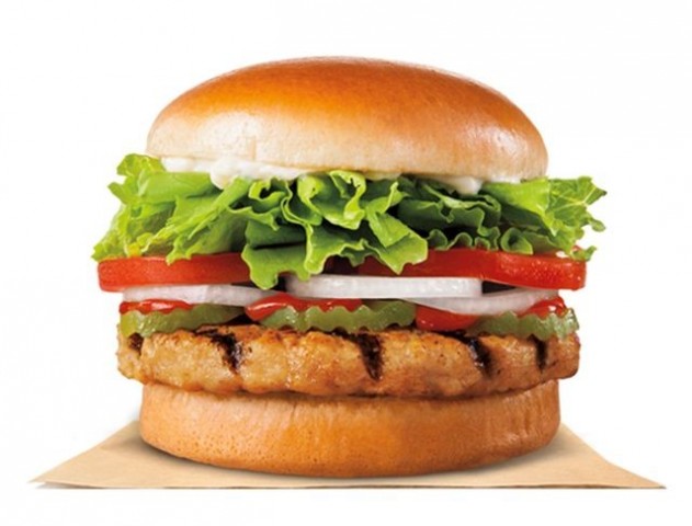 Chicken Fillet Burger With Cheese At Hot Millions Salad Bar & Restaurant