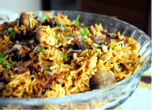 Chicken-Mushroom-Biryani