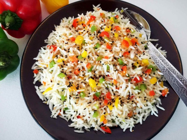 Ginger_Capsicum_Rice_Recipe