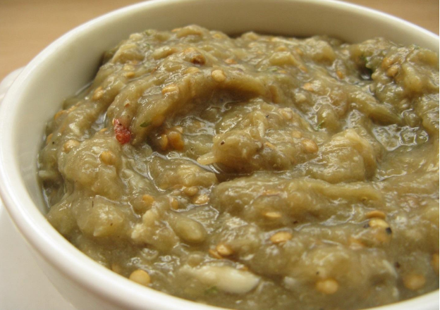 Mashed-eggplant