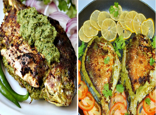 Pomfret-fry-with-green-masala