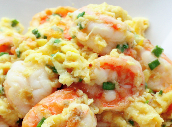 Prawn-with-egg-yolk