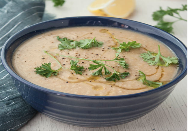 Roasted-eggplant-and-white-bean-soup