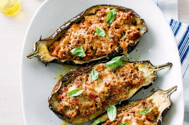 Stuffed-eggplant