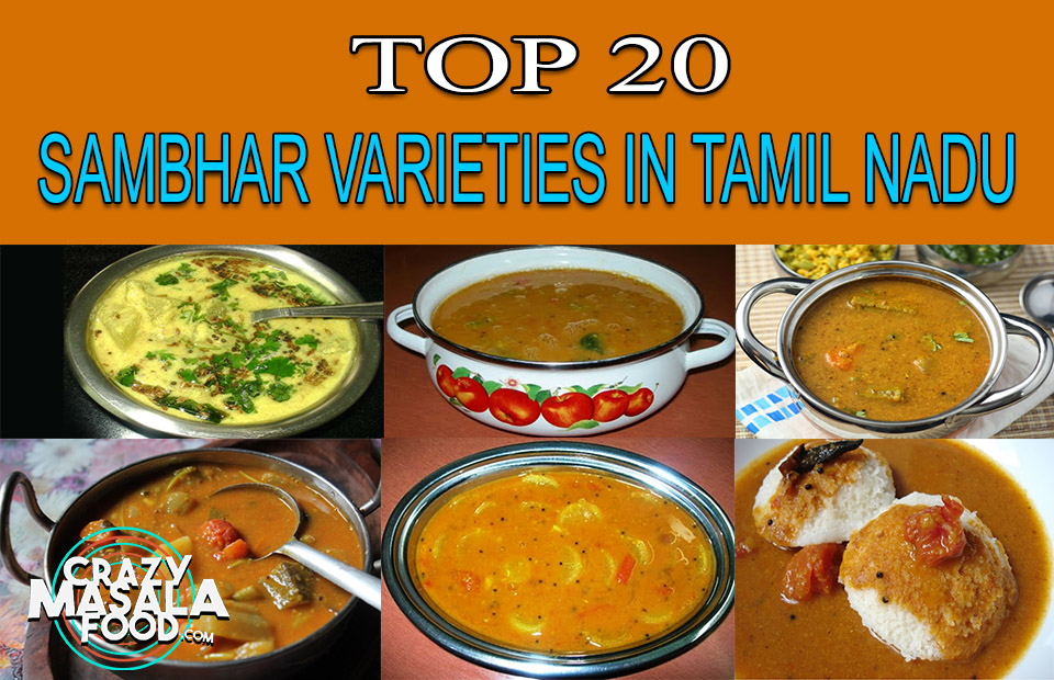 Top 20 Sambhar Varieties in Tamil Nadu