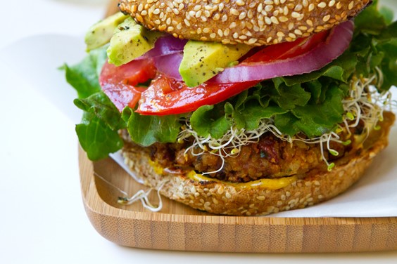 Veg Chili Lava Burger At The Burger Towncafe Metro 35