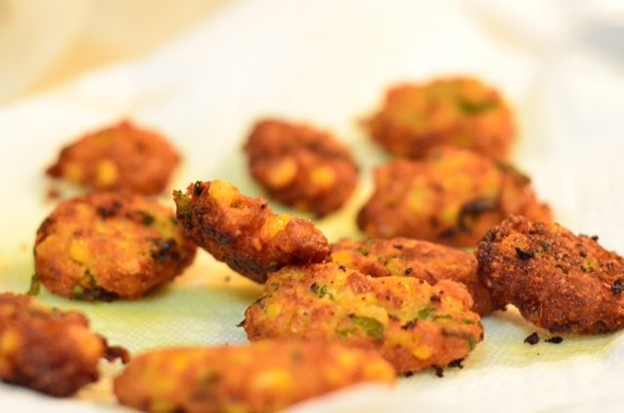 corn-groundnut-fritters