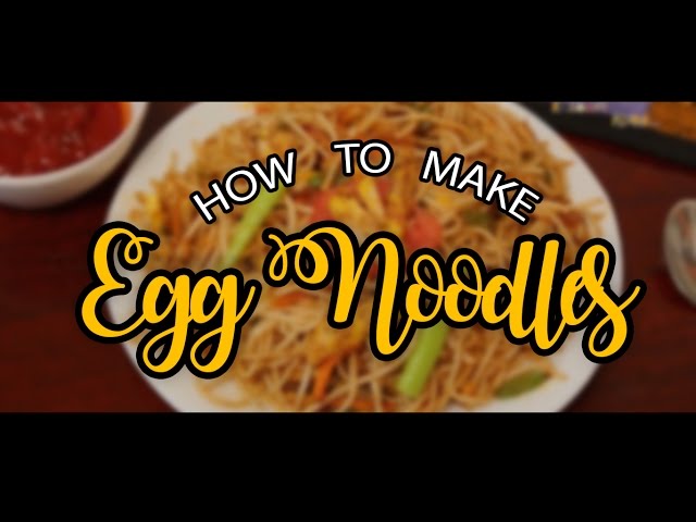 How To Make Egg Noodles | Chinese Egg Noodles | One Minute Video