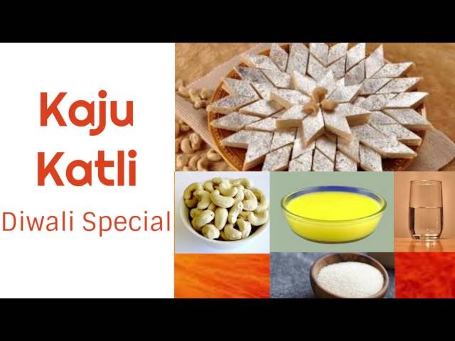 Kaju Katli or Cashew Sweet Recipe – Quick One Minute Video