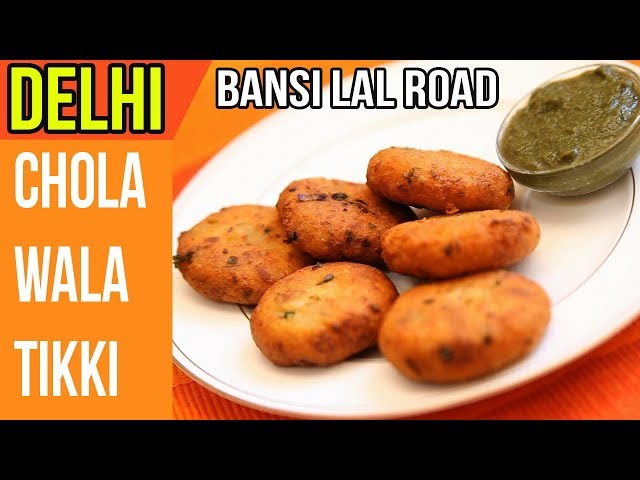 Mouth Watering Spicy Chole Wali Tikki At Jain Tikki Wala!