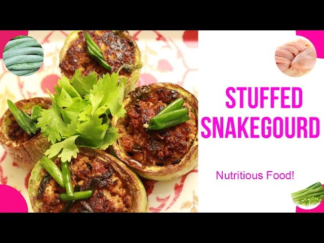 How To Make Stuffed Snake Gourd – Quick One Minute Video