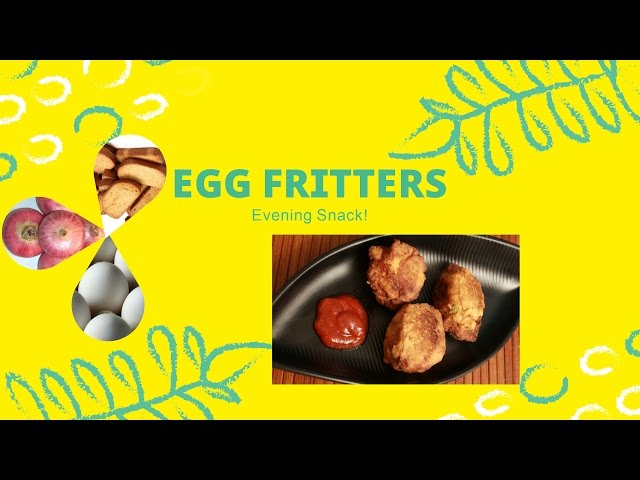 How To Make Egg Fritters – Quick One Minute Video